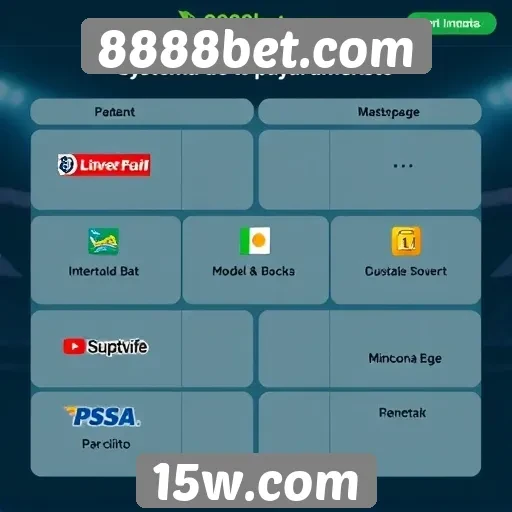 Sistemas de pagamento disponíveis no site 8888bet.com